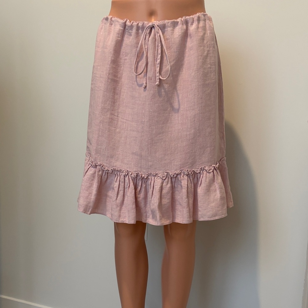 Acrobat Linen Drawstring Skirt